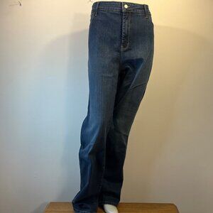 NYDJ Women's Marilyn Straight Leg Riverbank Wash Denim Jeans - Size 24W - NWT